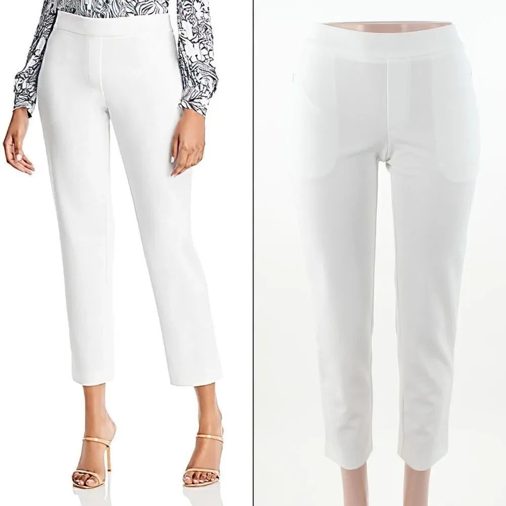 T Tahari Crepe Pull on Pants